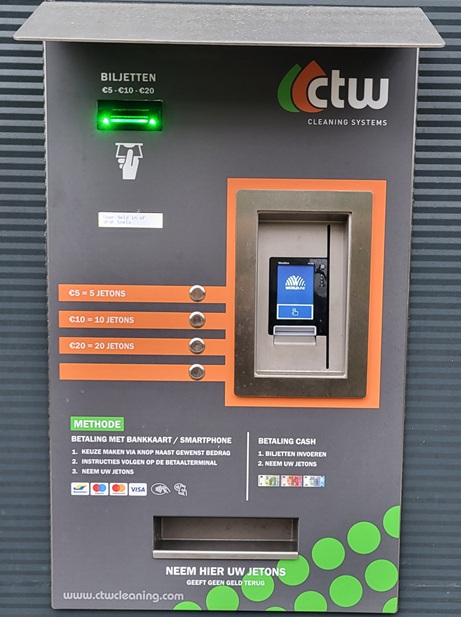 Betaal- en wisselautomaat voor jetons
