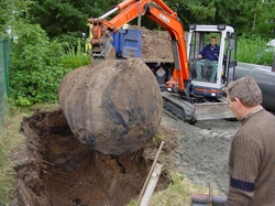 verwijderen oude stookolie tank